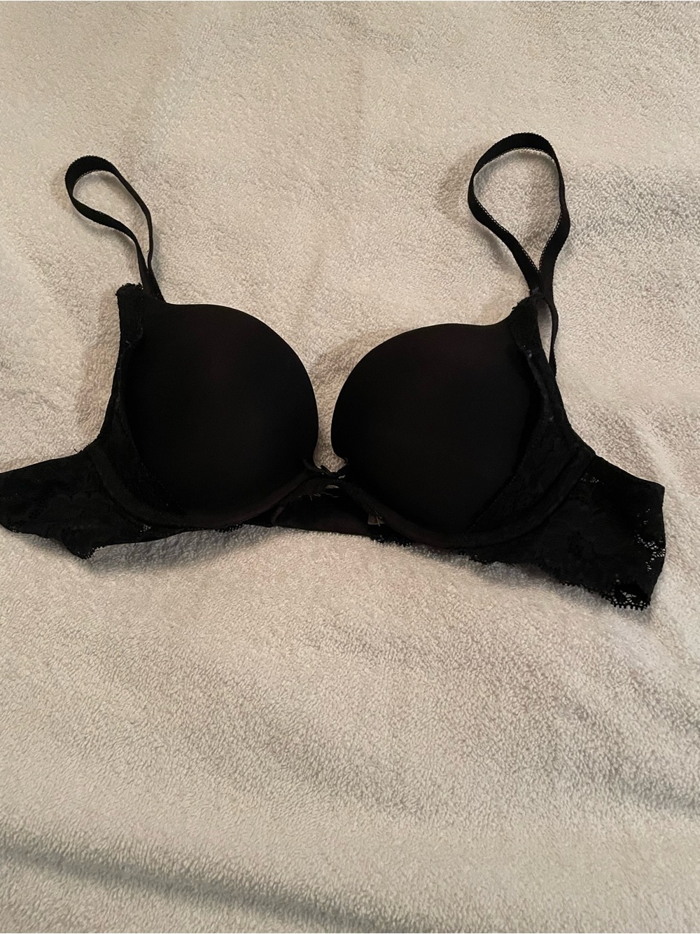 Victoria's Secret Black Lace Push-Up Bra